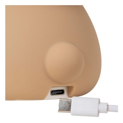 Lucide PINCHA BEAR - Rechargeable Table lamp Children - Battery pack- LED 3 StepDim - 1x0,5W 2100K - Rgb - Brown